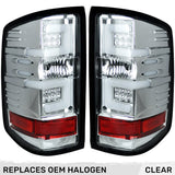 Chevy Silverado 1500 14-18 (Replaces OEM Halogen Only) Tail Lights OLED in Multiple Lens