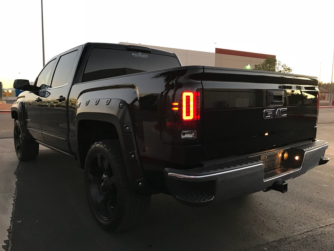 GMC Sierra 1500 16-18 (Replaces Factory LED Style Only) Tail Lights OLED in Multiple Lens