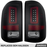GMC Sierra 1500 14-18  Ultra Bright OLED Tail Lights (3rd Gen w/ Factory Halogen Style) - Multiple Lens