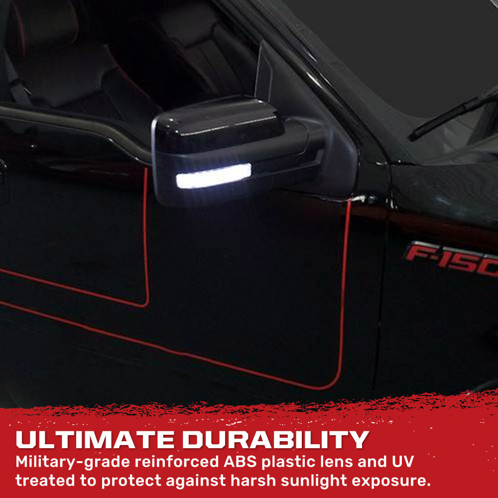 Ford F150 & Raptor 09-14 Side Mirror Lenses Ultra Bright LED Turn Signal Lights - Multiple Options
