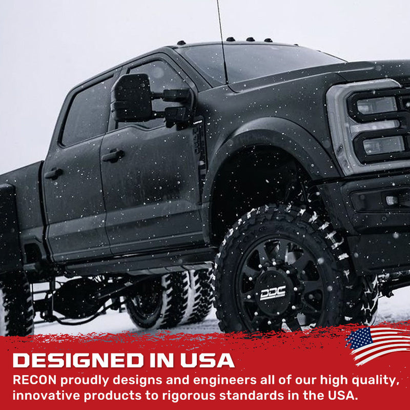 Ford 17-25 Super Duty White DRL LED Side Mirror Lenses - Multiple Lens