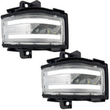 Ford 17-26 Super Duty White DRL LED Side Mirror Lenses - Multiple Lens