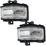 Ford 17-25 Super Duty White DRL LED Side Mirror Lenses - Multiple Lens