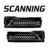 Dodge 19-24 RAM 1500 Side Mirror Lenses (2-Piece Set) Scanning LED Turn Signals - Multiple Lens & Colors