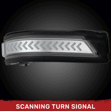 Dodge 19-24 RAM 1500 Side Mirror Lenses (2-Piece Set) Scanning LED Turn Signals - Multiple Lens & Colors
