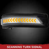 Dodge 19-24 RAM 1500 Side Mirror Lenses (2-Piece Set) Scanning LED Turn Signals - Multiple Lens & Colors