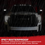 Chevy/GMC 20-26 Silverado & Sierra Side Mirror LED Lenses White or Amber DRL & Scanning Amber Turn Signals - Smoked Lens