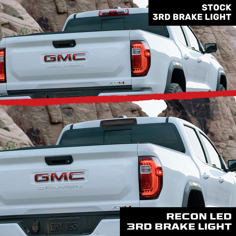 GMC 15-22 Canyon & Chevrolet 15-22 Colorado Ultra High Power OLED 3rd Brake Light - Smoked Lens RECON GMC 15-22 Canyon & Chevrolet 15-22 Colorado Ultra High Power OLED 3rd Brake Light - Smoked Lens GMC 15-22 Canyon & Chevrolet 15-22 Colorado Ultra High Power OLED 3rd Brake Light - Smoked Lens GMC 15-22 Canyon & Chevrolet 15-22 Colorado Ultra High Power OLED 3rd Brake Light - Smoked Lens GMC 15-22 Canyon & Chevrolet 15-22 Colorado Ultra High Power OLED 3rd Brake Light - Smoked Lens