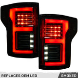 Ford F-150 SVT Raptor 17-20 Ultra Bright OLED Tail Lights (Replaces Factory/OEM LED with BLIS) - Multiple Lens