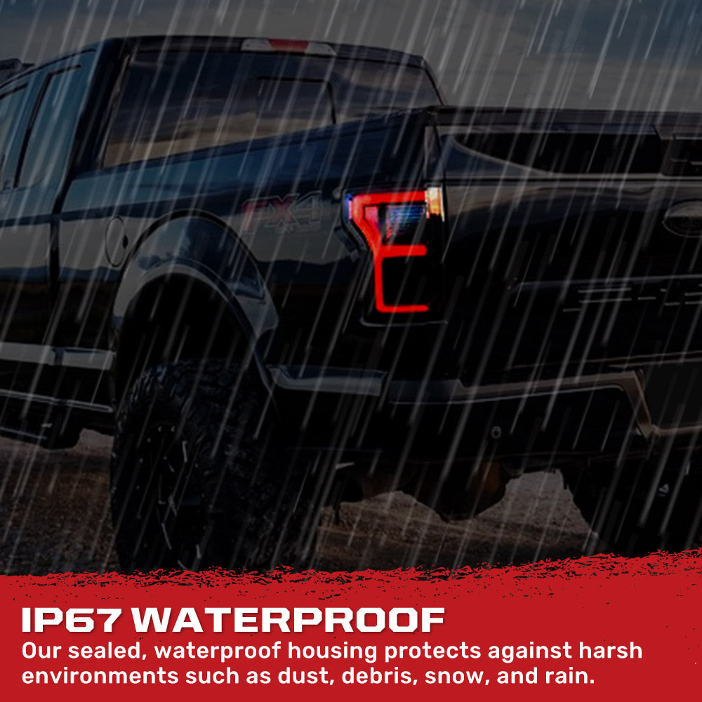 Ford F-150 SVT Raptor 17-20 Ultra Bright OLED Tail Lights (Replaces Factory/OEM LED with BLIS) - Multiple Lens