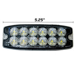 Universal 12-LED 30 Function 5.25" Ultra-Thin 0.25" Emergency Flashing Strobe Light - Multiple Colors