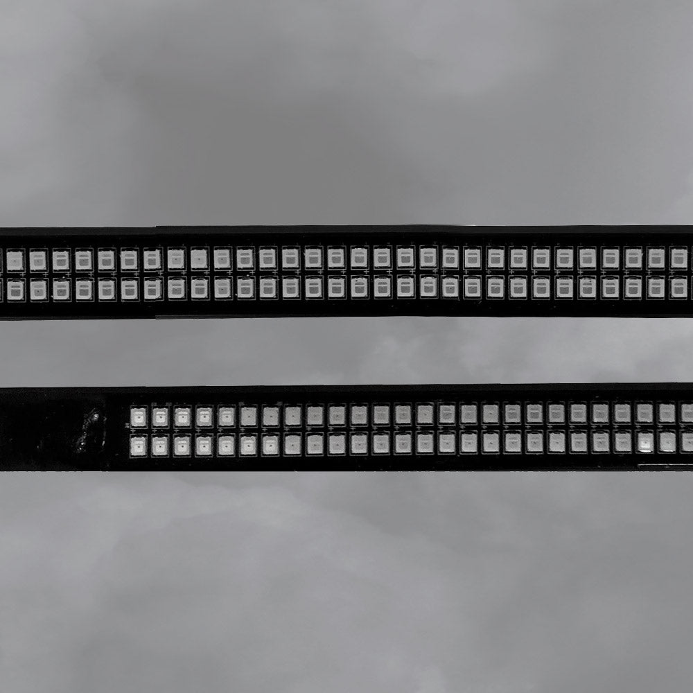 "Dual Row" Tailgate Bar High Power LED Red Scanning Turn Signals, Brake & White Reverse Lights - Multiple Sizes