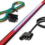 "Dual Row" Tailgate Bar High Power LED Red Scanning Turn Signals, Brake & White Reverse Lights - Multiple Sizes
