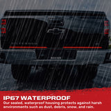 "Dual Row" Tailgate Bar High Power LED Red Scanning Turn Signals, Brake & White Reverse Lights - Multiple Sizes