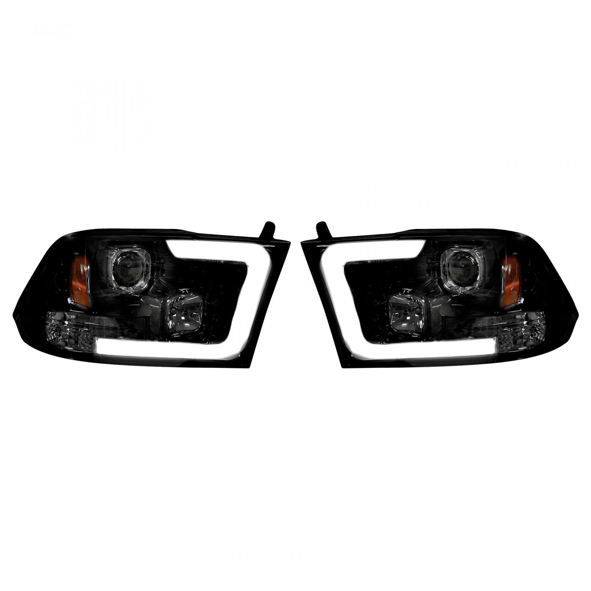 Dodge RAM 1500 09-23 Classic Body Projector Headlights OLED Halos & DRL - Multiple Styles