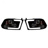 Dodge RAM 1500 09-23 Classic Body Projector Headlights OLED Halos & DRL - Multiple Styles