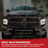 Dodge RAM 1500 09-23 Classic Body Projector Headlights OLED Halos & DRL - Multiple Styles