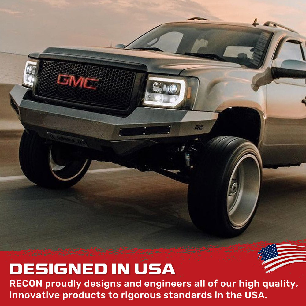 GMC Sierra 07-13 Projector Headlights OLED Halos & DRL - Multiple Styles