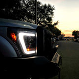 Ford Super Duty 11-16 Projector Headlights OLED Halos, DRL - Multiple Styles
