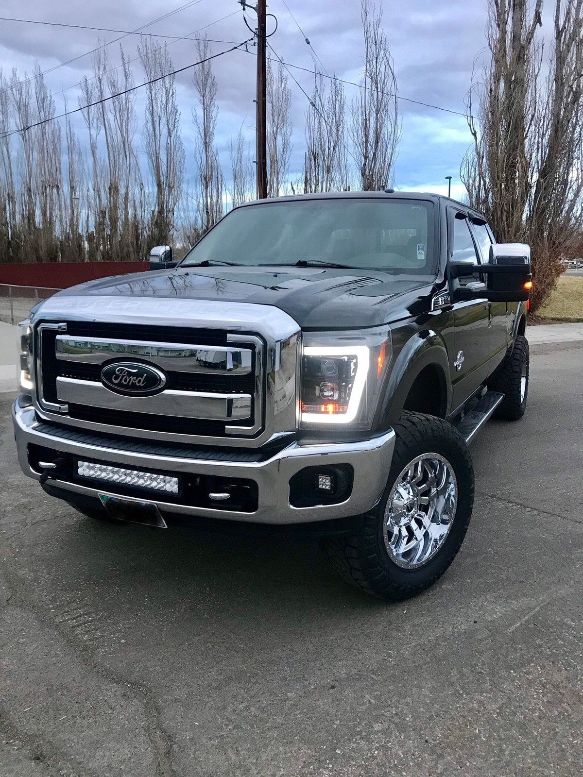 Ford Super Duty 11-16 Projector Headlights OLED Halos, DRL - Multiple Styles