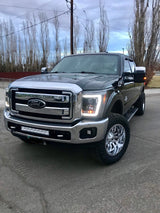 Ford Super Duty 11-16 Projector Headlights OLED Halos, DRL - Multiple Styles