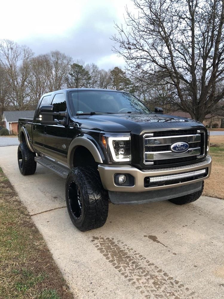 Ford Super Duty 11-16 Projector Headlights OLED Halos, DRL - Multiple Styles