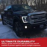 Ford Super Duty 11-16 Projector Headlights OLED Halos, DRL - Multiple Styles