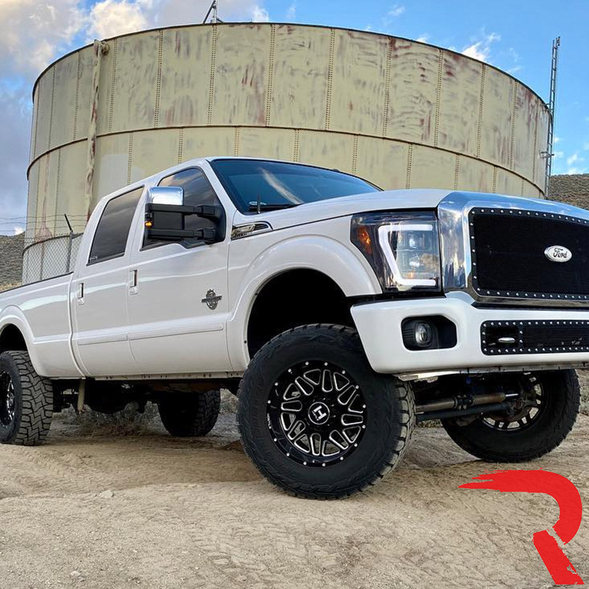 Ford Super Duty 11-16 Projector Headlights OLED Halos, DRL - Multiple Styles