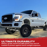 Ford Super Duty 11-16 Projector Headlights OLED Halos, DRL - Multiple Styles