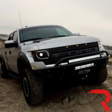 Ford F150 & Raptor 13-14 Projector Headlights Ultra High Power White LED DRL w/ Amber Turn Signals - Multiple Styles