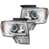 Ford F150 & Raptor 13-14 Projector Headlights Ultra High Power White LED DRL w/ Amber Turn Signals - Multiple Styles