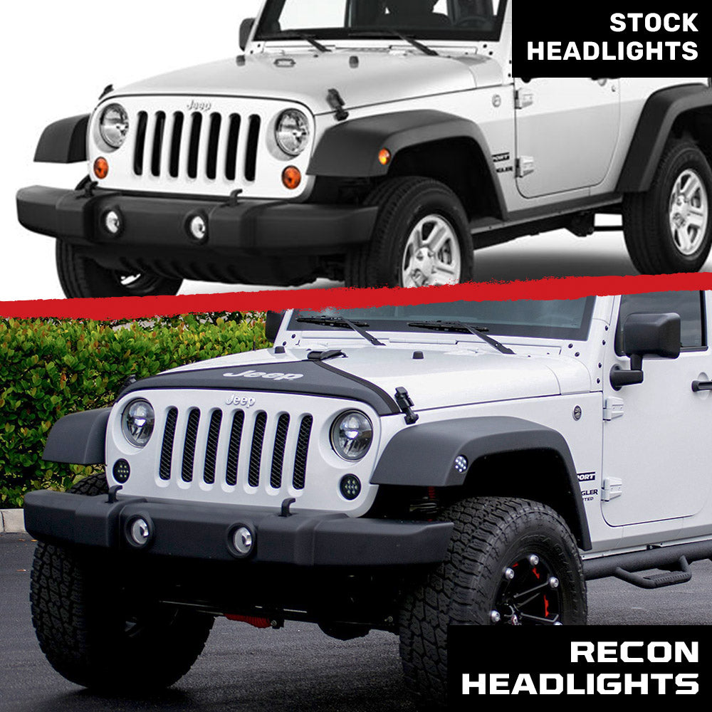 Jeep JK Wrangler 07-18 CREE LED Projector Headlights - Multiple Styles