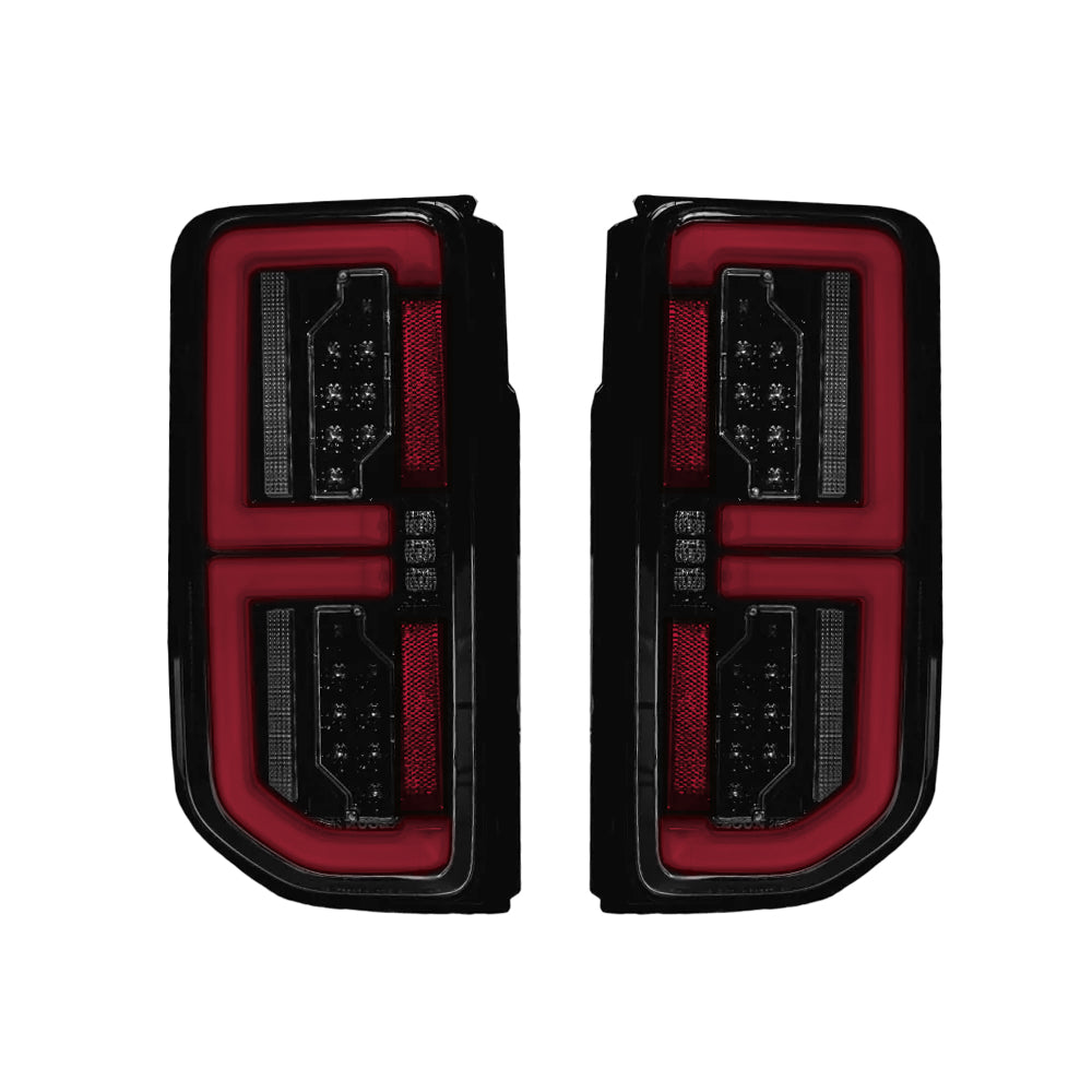 Ford 21-26 Bronco Tail Lights High-Powered OLED Bar Style Running & LED Brake Lights, Includes OLED Startup Sequence - Multiple Options