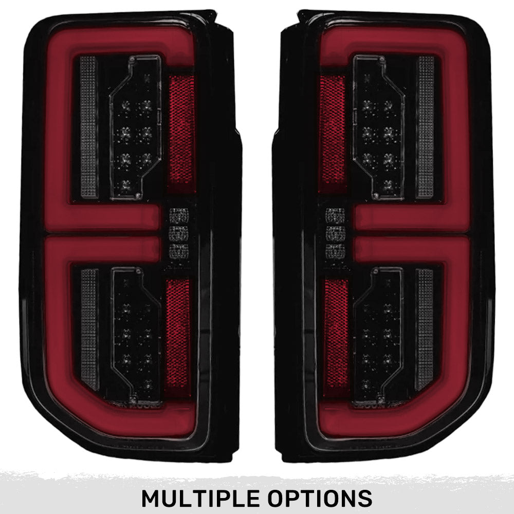 Ford 21-26 Bronco Tail Lights High-Powered OLED Bar Style Running & LED Brake Lights, Includes OLED Startup Sequence - Multiple Options
