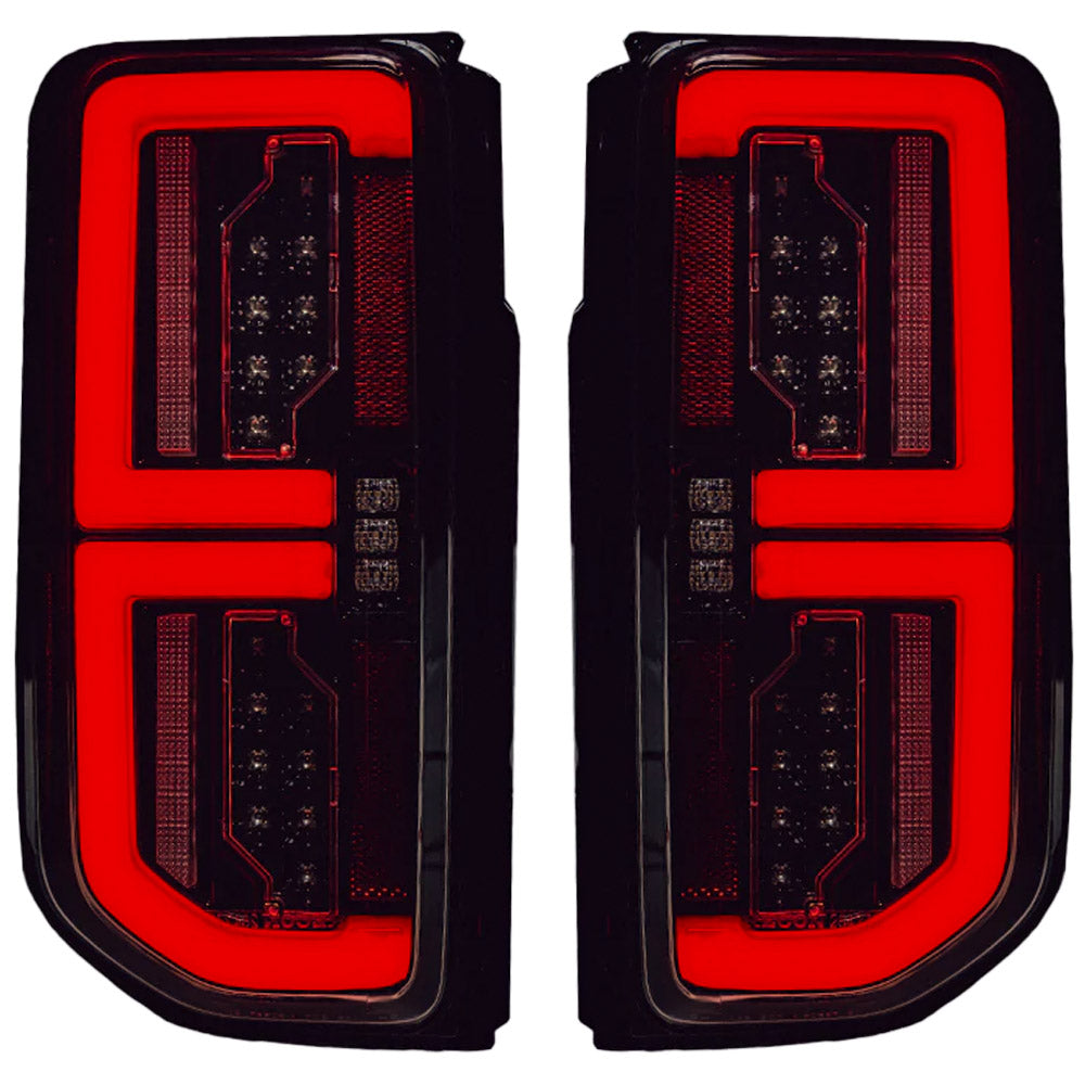 Ford 21-26 Bronco Tail Lights High-Powered OLED Bar Style Running & LED Brake Lights, Includes OLED Startup Sequence - Multiple Options