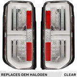 Ford 21-26 Bronco Tail Lights High-Powered OLED Bar Style Running & LED Brake Lights, Includes OLED Startup Sequence - Multiple Options