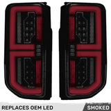 Ford 21-26 Bronco Tail Lights High-Powered OLED Bar Style Running & LED Brake Lights, Includes OLED Startup Sequence - Multiple Options