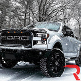 Ford F150 15-17 Projector Headlights Ultra High Power Smooth White OLED DRL (Replaces OEM Halogen Headlights) - Multiple Styles