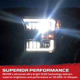 Ford F150 15-17 Projector Headlights Ultra High Power Smooth White OLED DRL (Replaces OEM Halogen Headlights) - Multiple Styles
