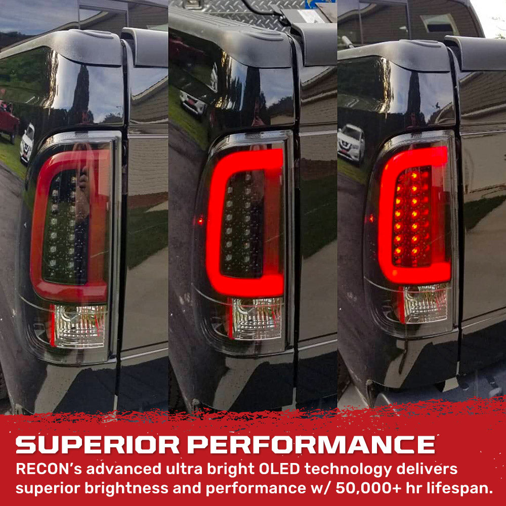 Ford F150 97-03 Straight Side Tail Lights OLED Scanning OLED Turn Signals - Smoked Lens RECON Ford F150 97-03 Straight Side Tail Lights OLED Scanning OLED Turn Signals - Smoked Lens Ford F150 97-03 Straight Side Tail Lights OLED Scanning OLED Turn Signals - Smoked Lens Ford F150 97-03 Straight Side Tail Lights OLED Scanning OLED Turn Signals - Smoked Lens Ford F150 97-03 Straight Side Tail Lights OLED Scanning OLED Turn Signals - Smoked Lens