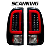 Ford Super Duty 99-07 F250HD/F-250/F-350/F-450/F-550 OLED Tail Lights Scanning Turn Signals - Smoked Lens