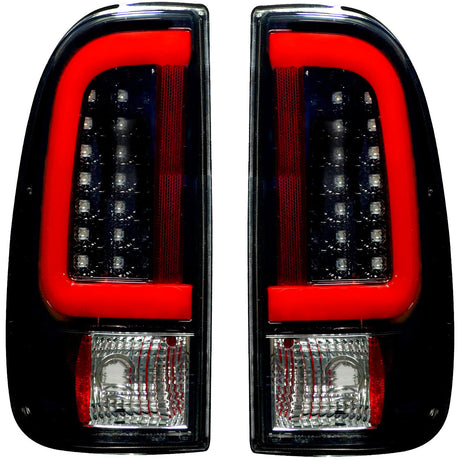 Ford Super Duty F250HD/F-250/F-350/F-450/F-550 08-16 Tail Lights Scanning OLED in Smoked