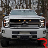 Chevy 15-19 Silverado 2500/3500 Projector Headlights OLED Halos, DRL - Multiple Styles