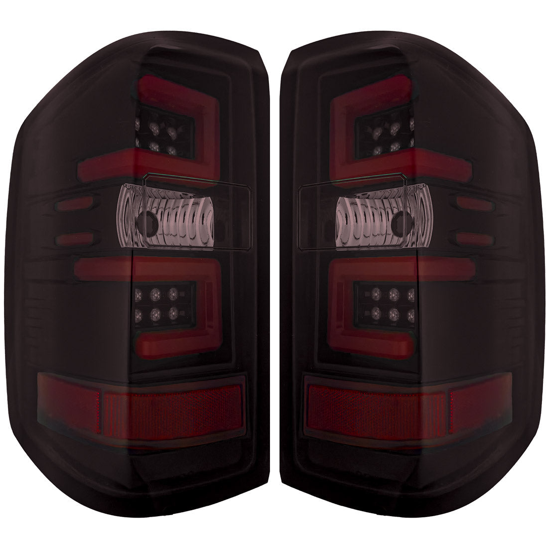 Chevy Silverado 1500 16-18 (Replaces Factory/OEM LED Tail Lights Only) OLED Tail Lights in Multiple Lens