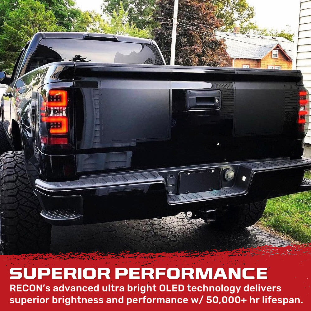 GMC Sierra Dually 3500 15-19 (Replaces Factory LED Style Only) OLED Tail Lights - Multiple Lens RECON GMC Sierra Dually 3500 15-19 (Replaces Factory LED Style Only) OLED Tail Lights - Multiple Lens GMC Sierra Dually 3500 15-19 (Replaces Factory LED Style Only) OLED Tail Lights - Multiple Lens GMC Sierra Dually 3500 15-19 (Replaces Factory LED Style Only) OLED Tail Lights - Multiple Lens GMC Sierra Dually 3500 15-19 (Replaces Factory LED Style Only) OLED Tail Lights - Multiple Lens
