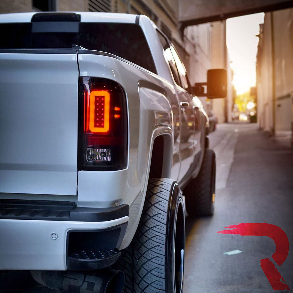 GMC Sierra 1500 16-18 (Replaces Factory LED Style Only) Tail Lights OLED in Multiple Lens