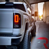 GMC Sierra 2500/3500 16-19 (Fits Single Wheel & Replaces Factory LED Style Only) Tail Lights OLED in Multiple Lens