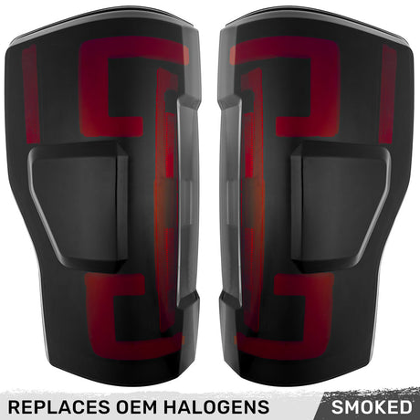 Ford Super Duty 17-19 Ultra Bright OLED Tail Lights (Replaces Factory/OEM Halogen) - Multiple Lens