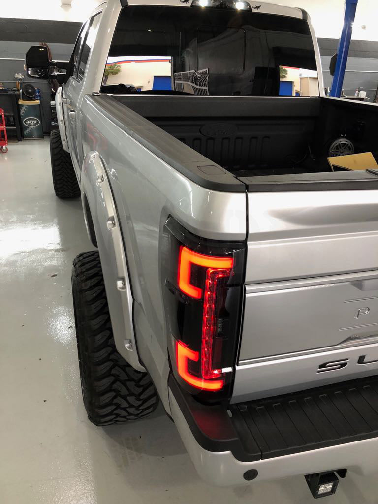 Ford Super Duty 17-19 Ultra Bright OLED Tail Lights (Replaces Factory/OEM LED) - Multiple Lens