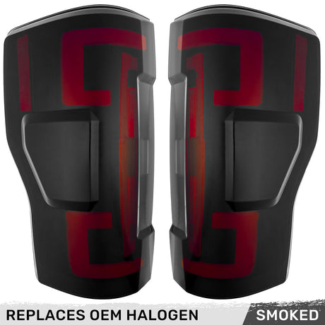 Ford Super Duty 17-19 Ultra Bright OLED Tail Lights (Replaces Factory/OEM Halogen) - Multiple Lens